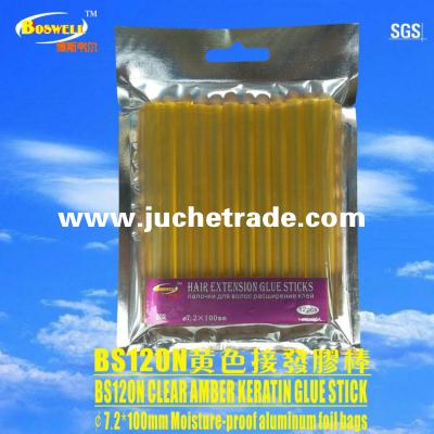 Human hair extension glue stick,keratin glue sticks(yellow transparent)
